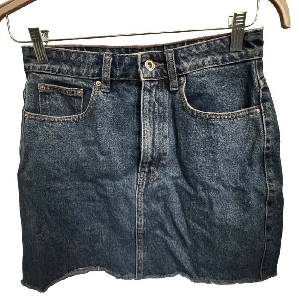 Zara Women's Blue and Navy Skirt